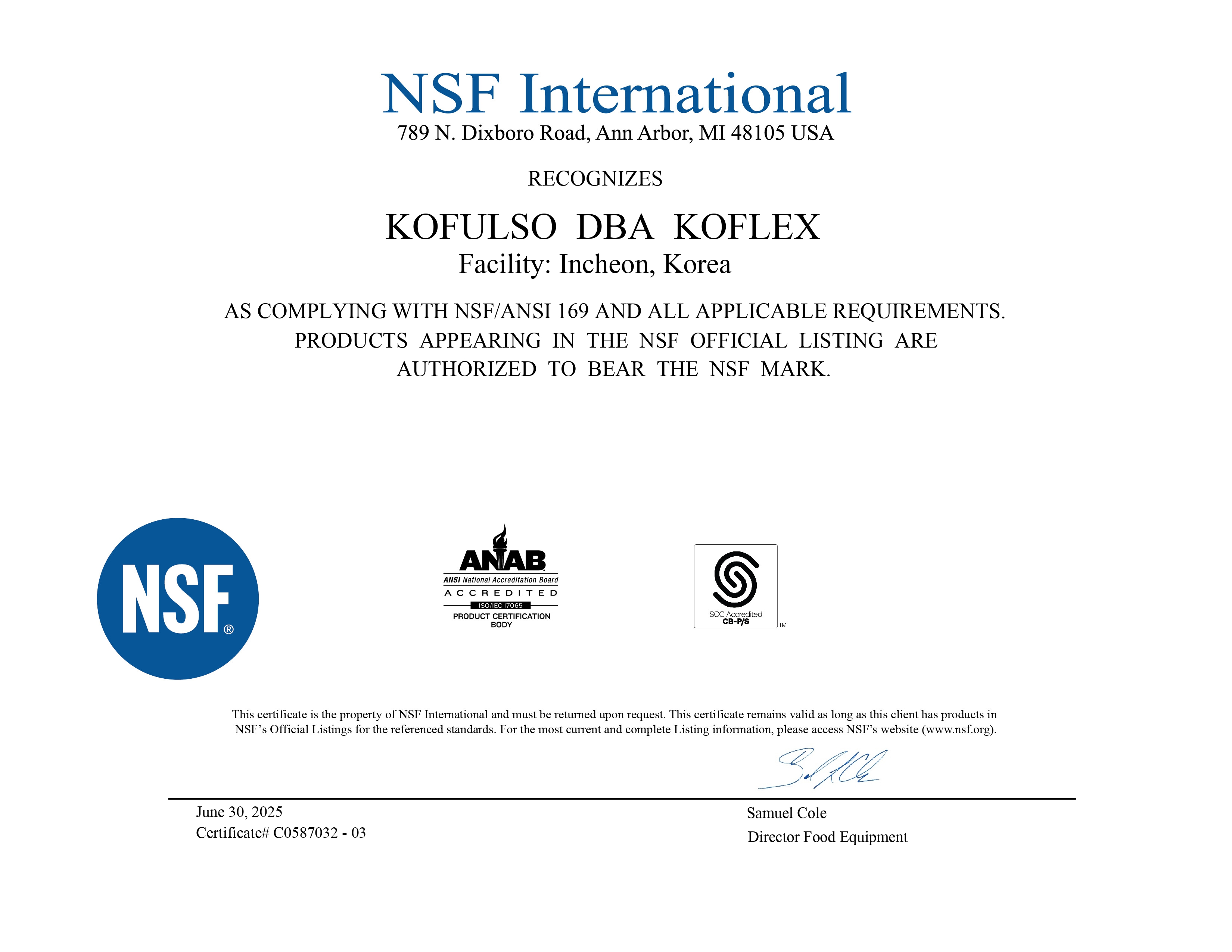 KOFULSO DBA KOFLEX-incheon, korea