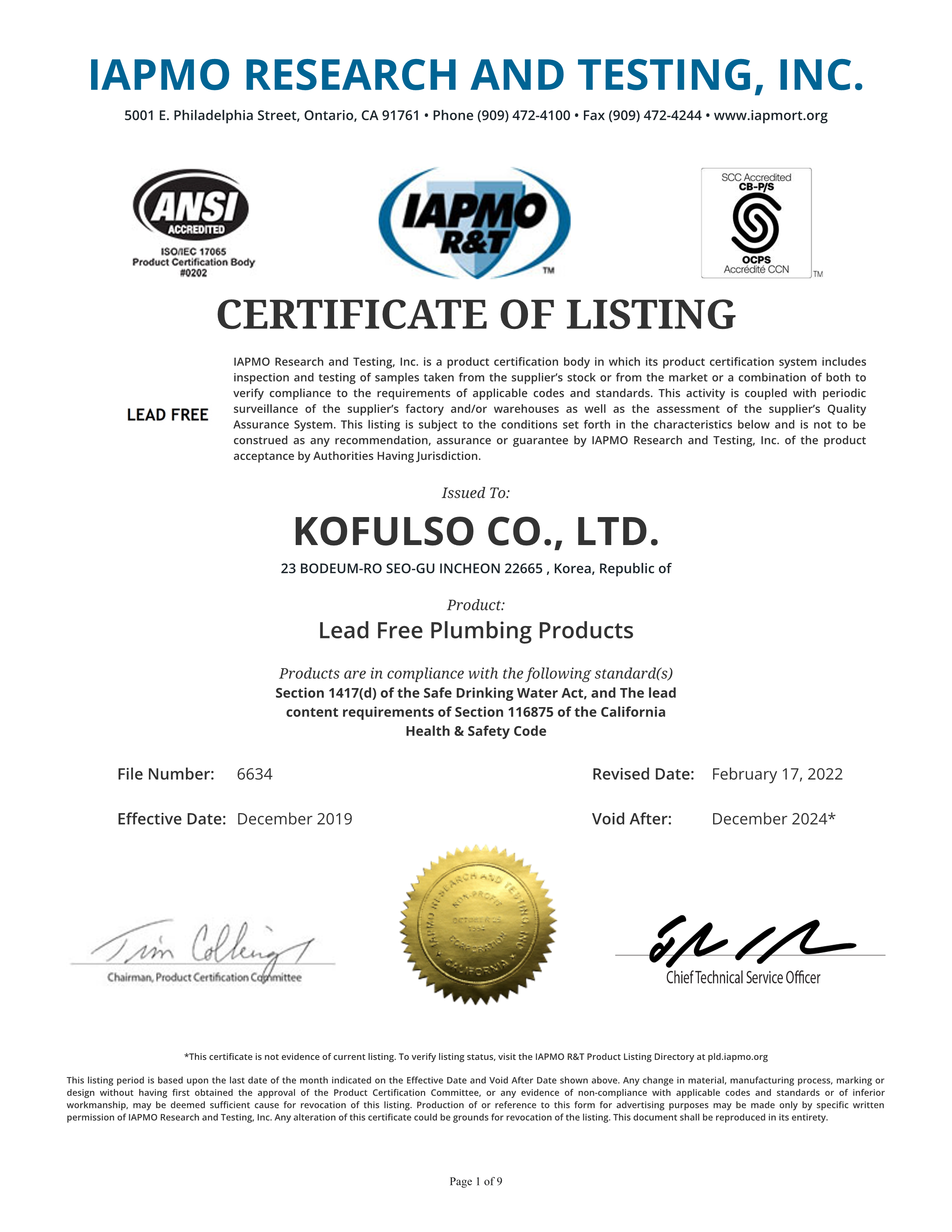 Leed Free Plumbing Products