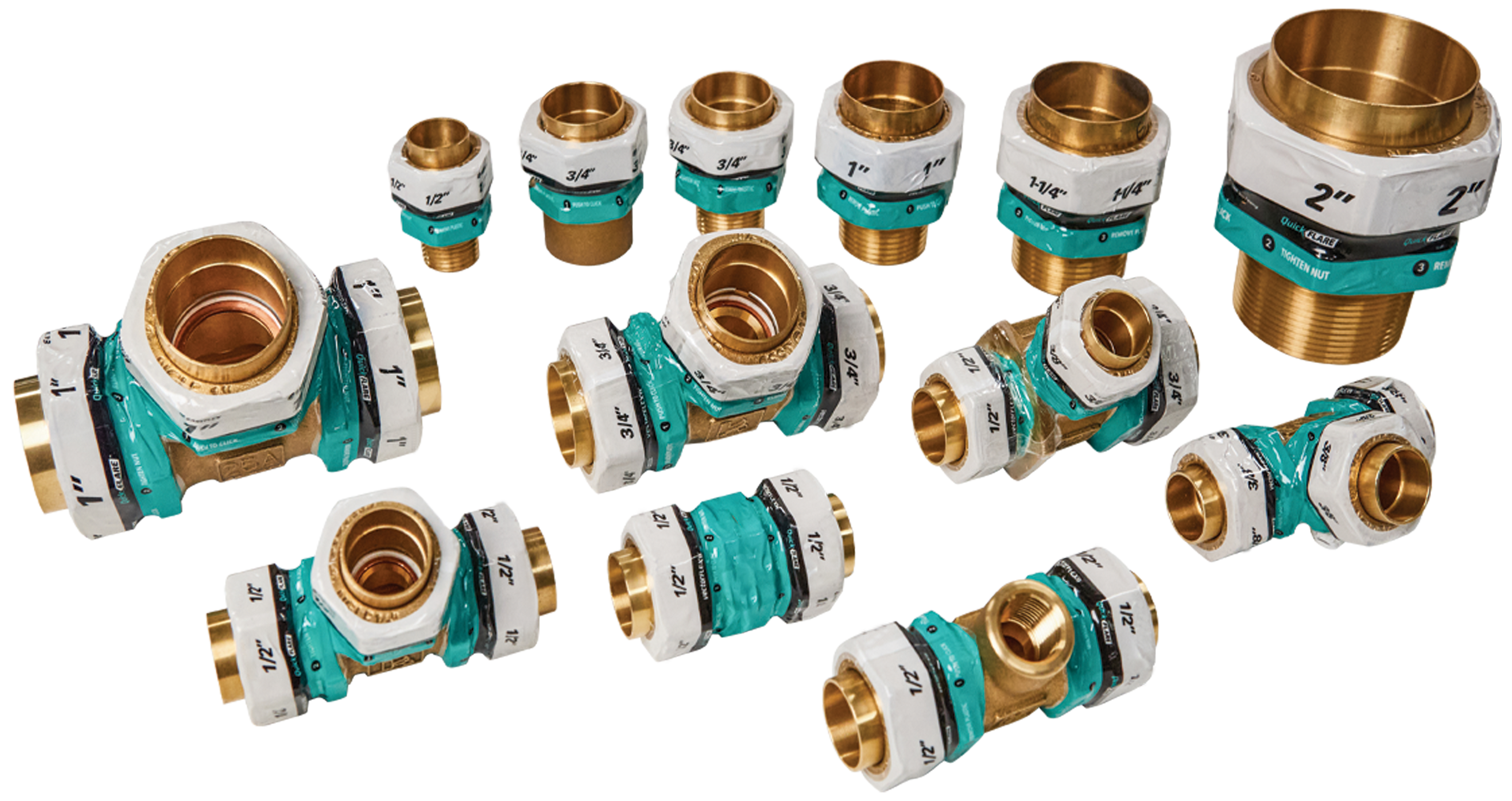 QuickFLARE CSST Gas Line System Fittings 사진
