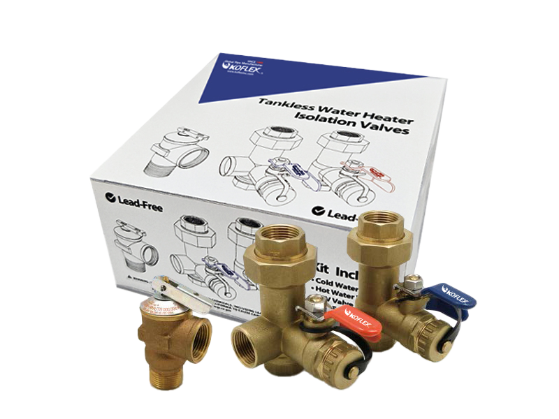 Tankless Water Heater Isolation Valves 사진